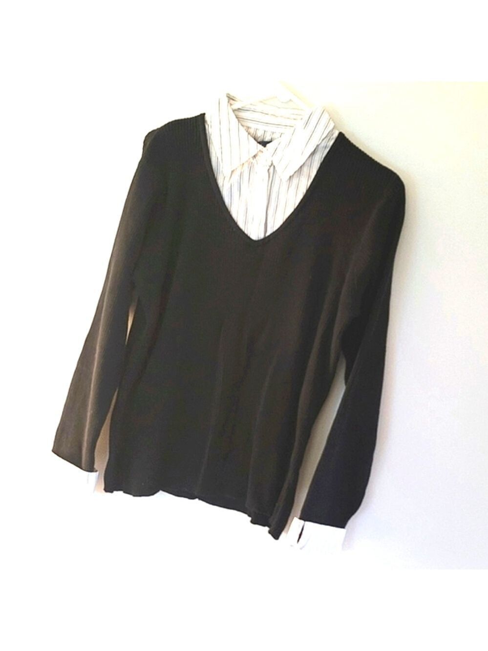 Karen Scott Women's One-Piece Cotton Pull-Over Sweater Size L